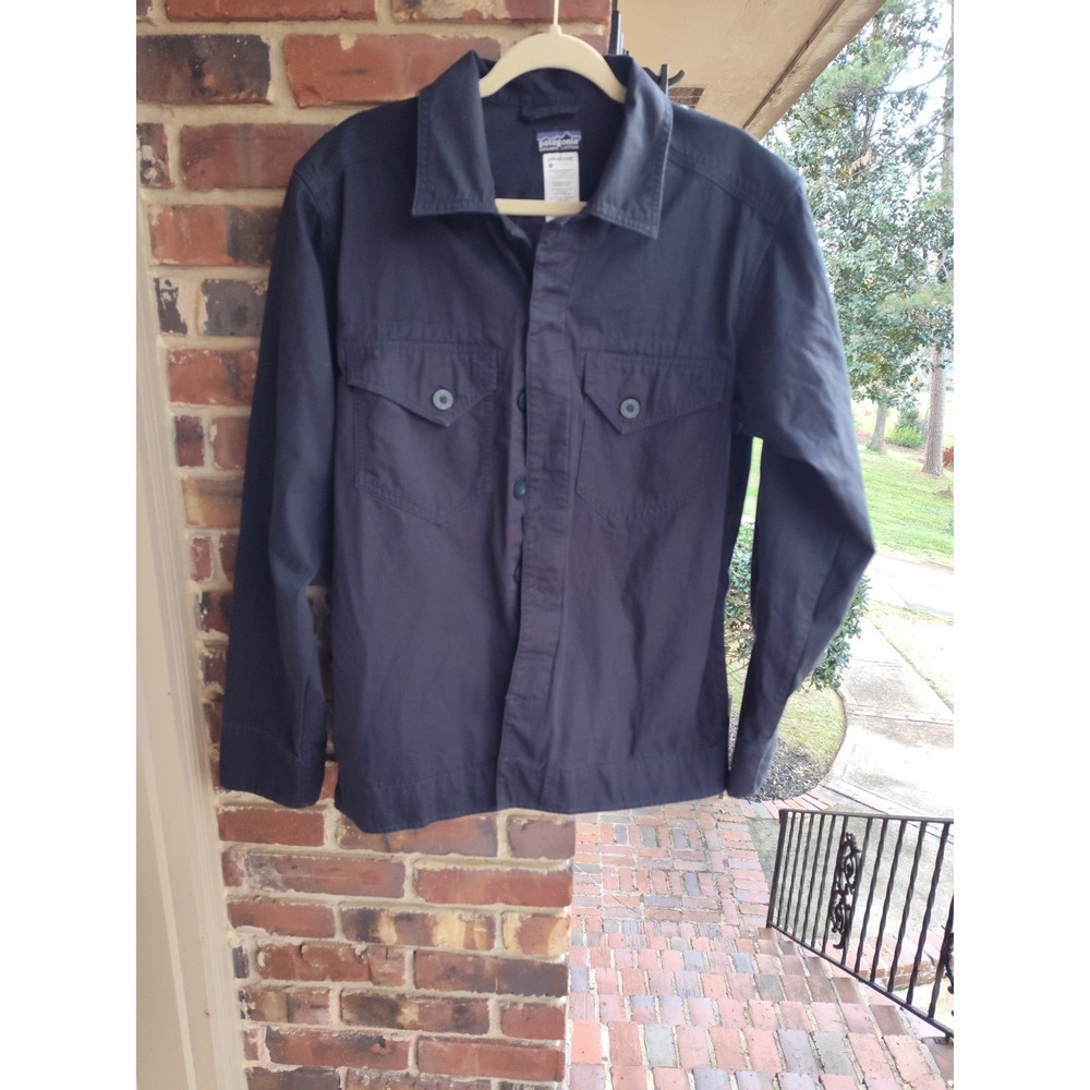 Patagonia Canvas Chore Coat Jacket Medium Dark Navy 27595 Cotton Shacket Vtg